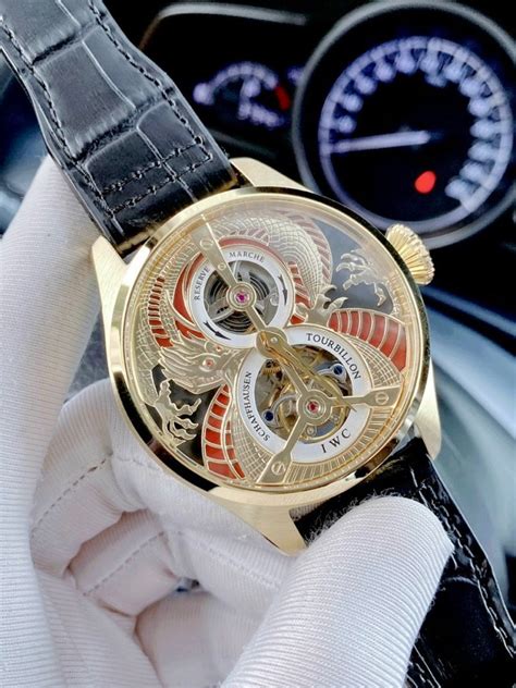 Đồng hồ IWC Schaffhausen Tourbillon Automatic Fake 1:1 mặt 